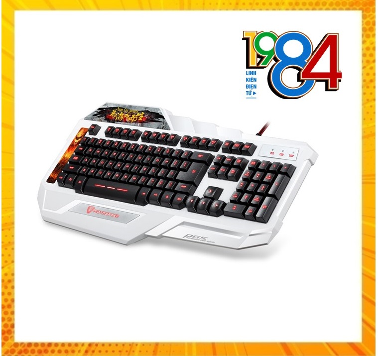 Bàn phím giả cơ Motospeed K90L Gaming Keyboard có LED 7 màu (Giao màu ngẫu nhiên) - Hàng chính hãng