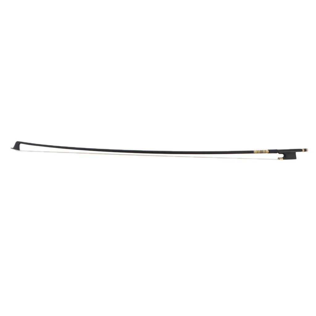 Violin Bow, 4/4 Violin Bow Violin Bow Carbon Fiber Round Stick Ebony Frog Mongolia Horsehair