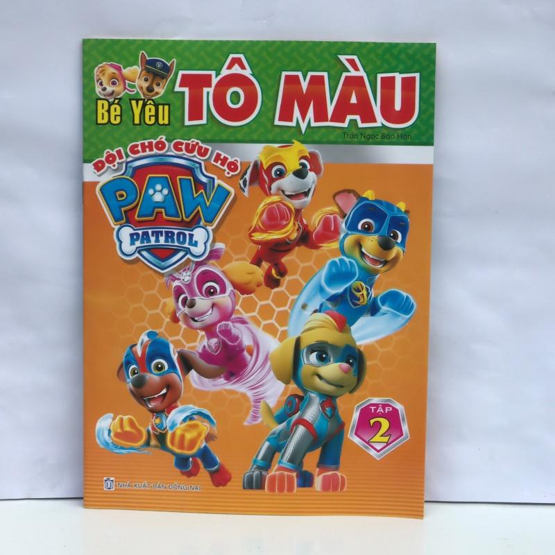 Tập /vở bé tô màu đội chó cứu hộ