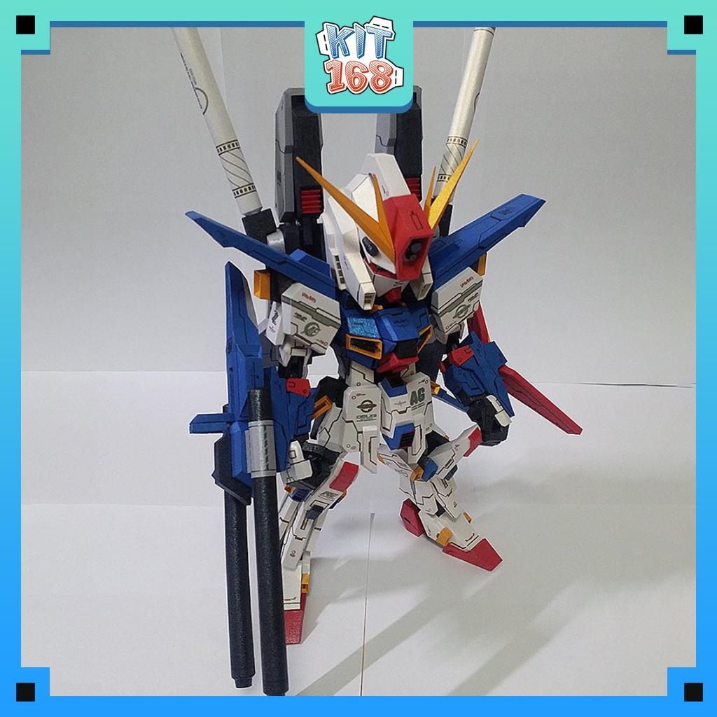 Mô hình giấy Anime Game Robot SD MSZ-010 ZZ Gundam