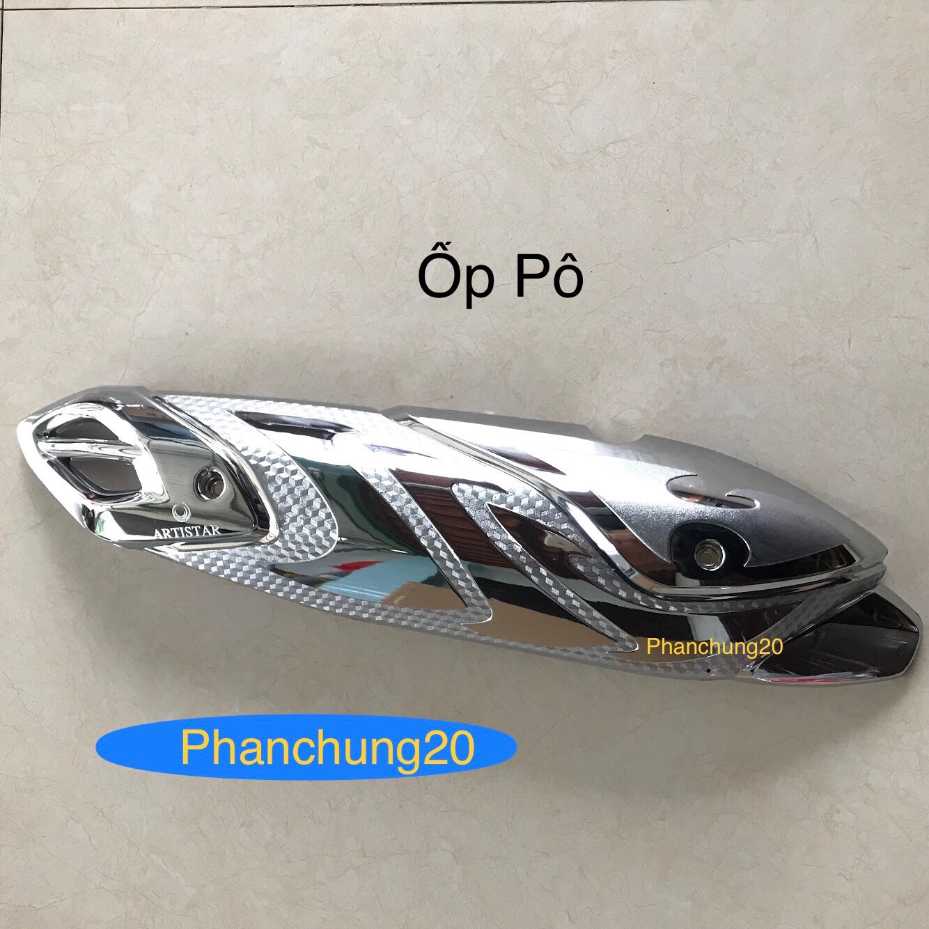 ỐP CHE PÔ DÙNG CHO ĐỜI XE NVX 2021 2022 2023 2024 - V2 CROM