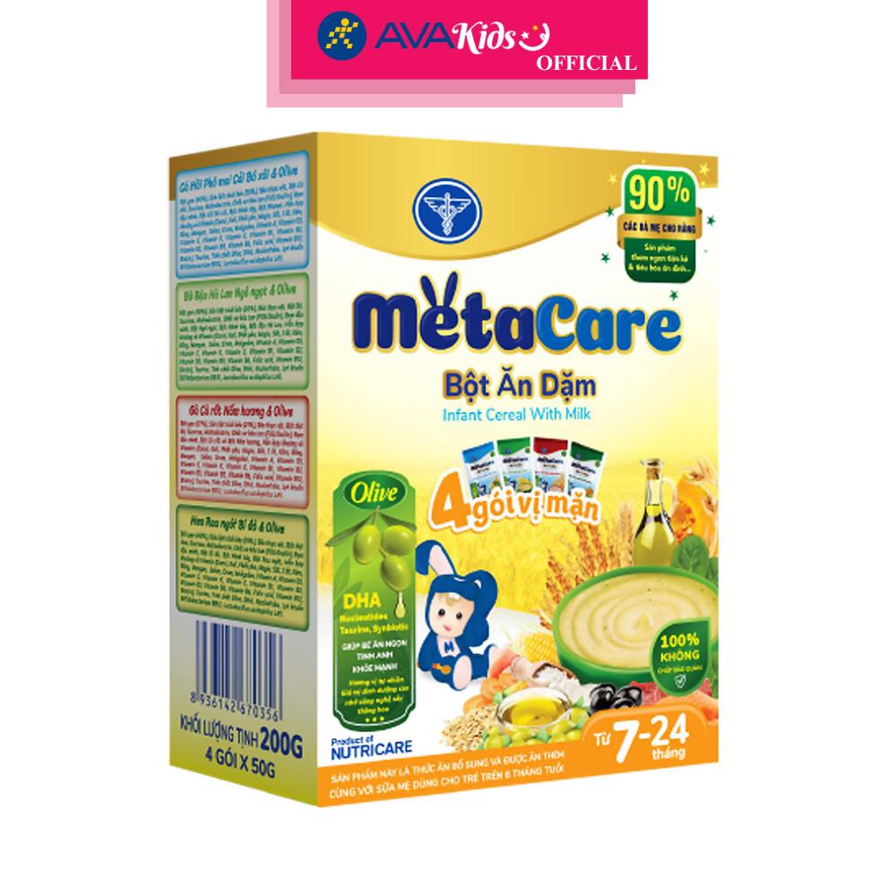Bột ăn dặm MetaCare 4 vị mặn hộp 200g (7 - 24 tháng) - Hàng Chính Hãng