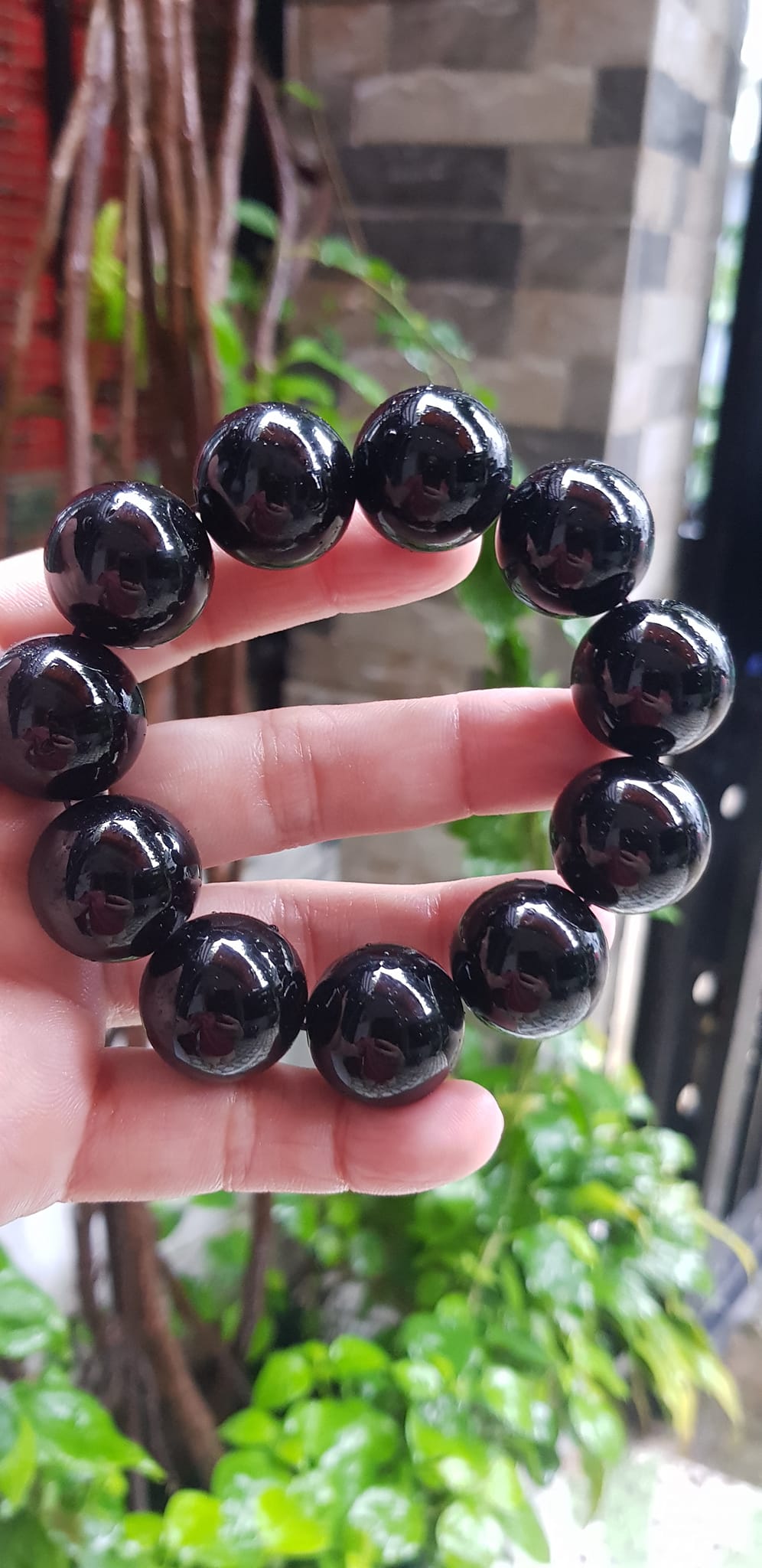 Vòng Tay May Mắn Nam Đá Mã Não Đen Đậm Đẹp size lớn 20mm Vòng chuẩn hợp các Anh mạng Thuỷ , mệnh Mộc ạ