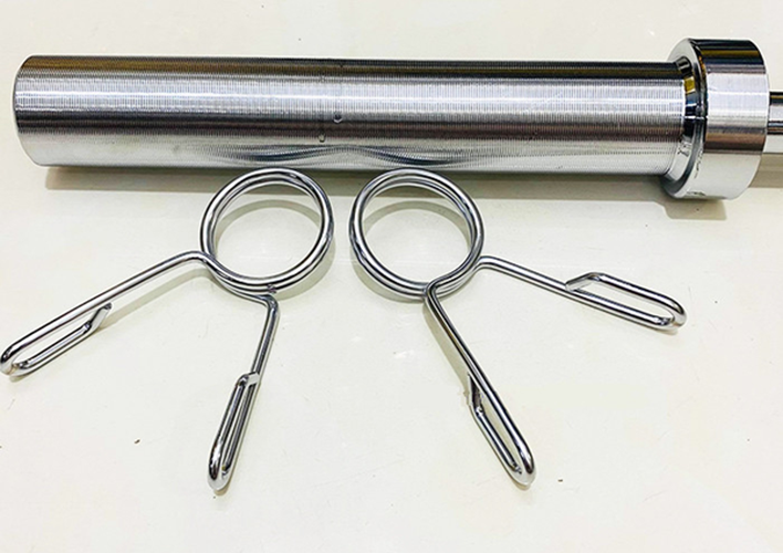 Đòn Tạ Dài 1m8 Inox Phi 50 Nhập Khẩu Đại Nam Sport + Kèm 2 Khóa Tạ