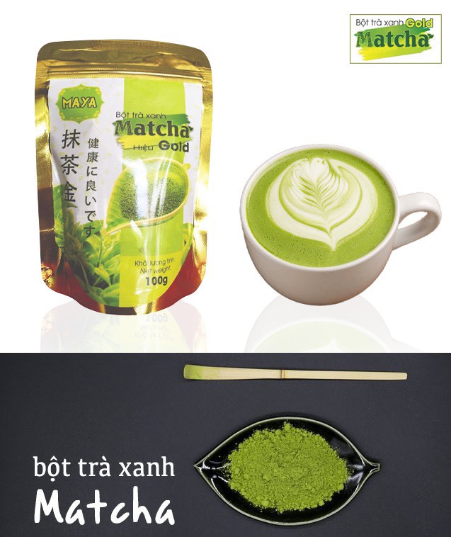 Bột trà xanh Matcha Gold - túi 100g