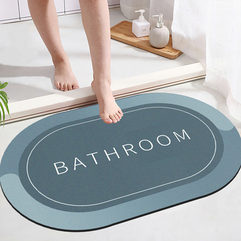 Thảm chùi chân siêu thấm hút nước 3 giây  cho phòng tắm, phòng bếp, dễ dàng vệ sinh, nhanh khô vệ sinh nhà cửa an toàn với da.
