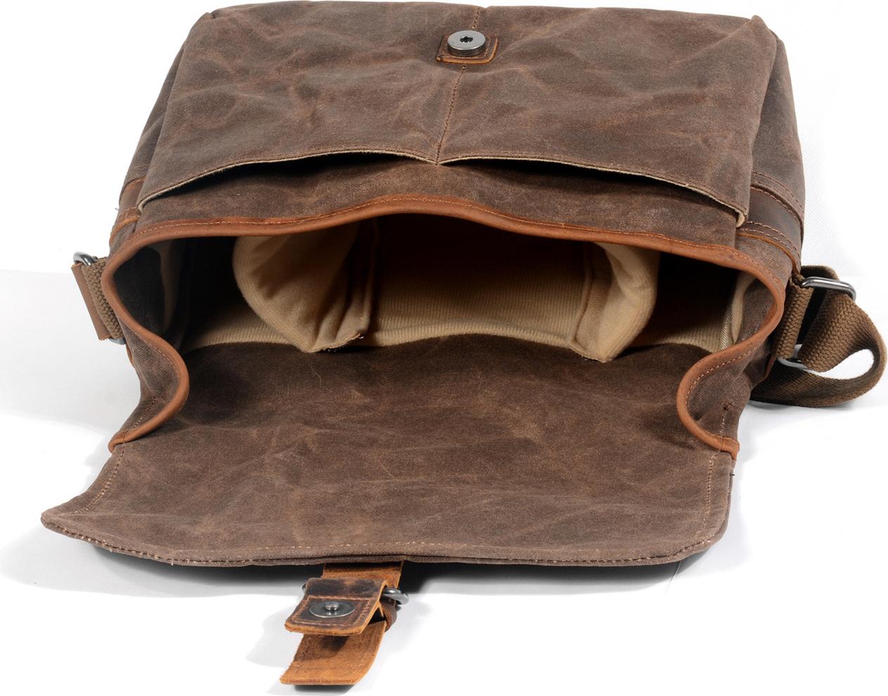 New Professional Outdoor Photography Bag Waterproof Oil Wax Canvas Camera Bag Shoulder Bag