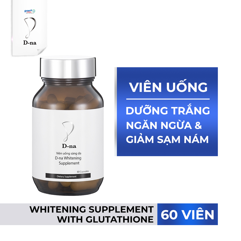 Viên uống sáng da glutathione D-na Whitening Supplement (60 Viên)