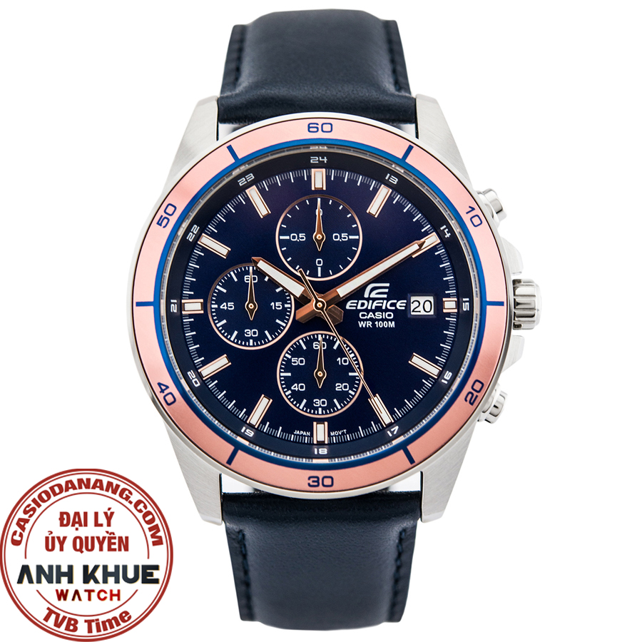 Đồng hồ nam dây da Casio Edifice chính hãng EFR-526L-2AVUDF (43mm)