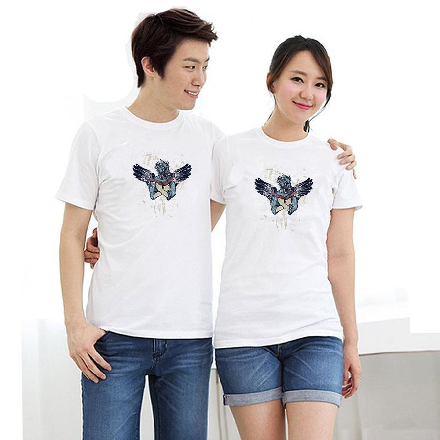 Áo thun cặp đôi in hình sát thủ ác quỷ form rộng phong cách hàn quốc