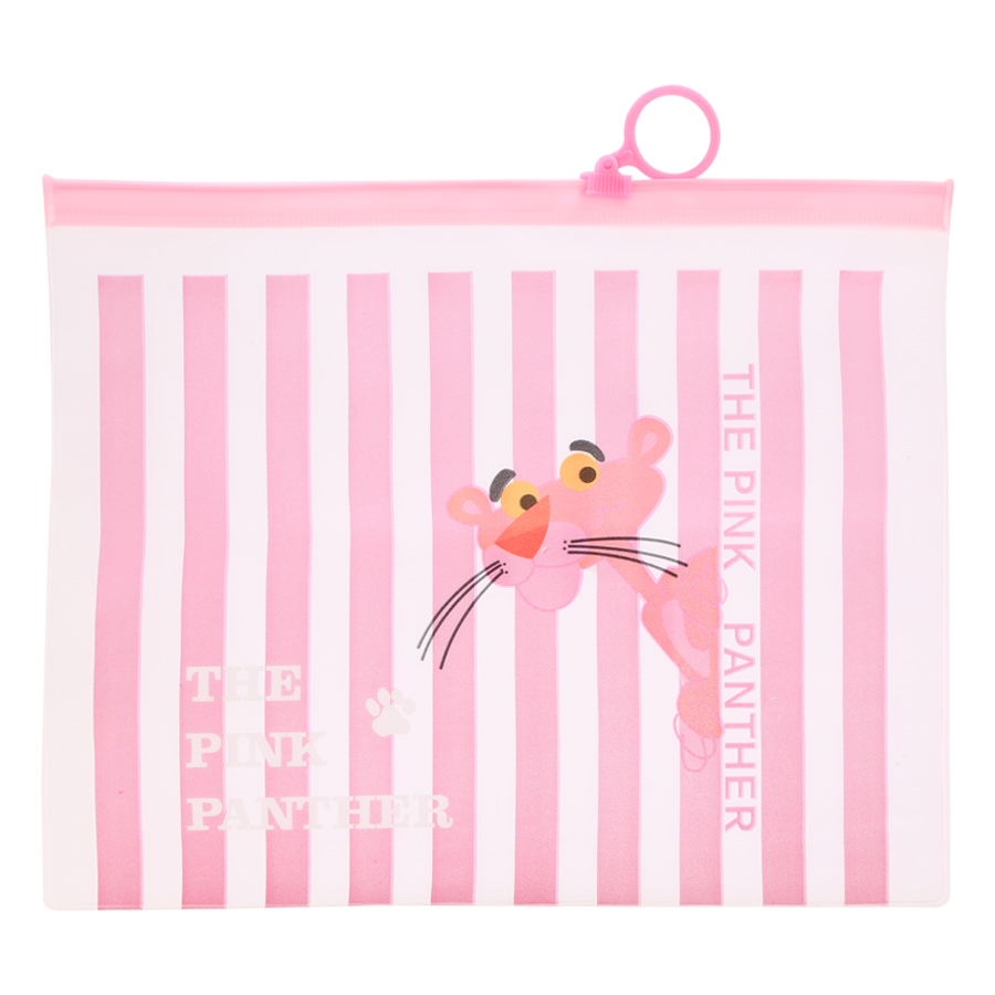 Túi Đựng Bút Viết Zip The Pink Panther - Sọc Dọc