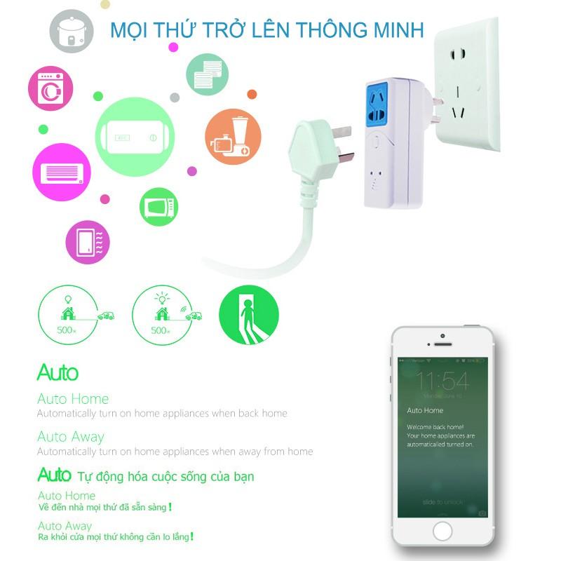 Ổ cắm thông minh điều khiển bằng smartphone kết nối Wifi-3G