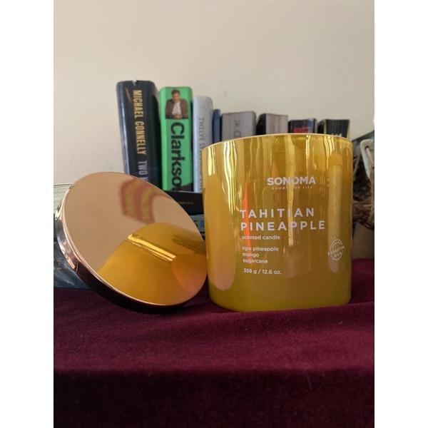 Nến thơm xuất dư hãng SONOMA cao cấp -Pineapple, Watermelon, Rose. Nến xuất dư, quà tặng cao cấp. Scented candles