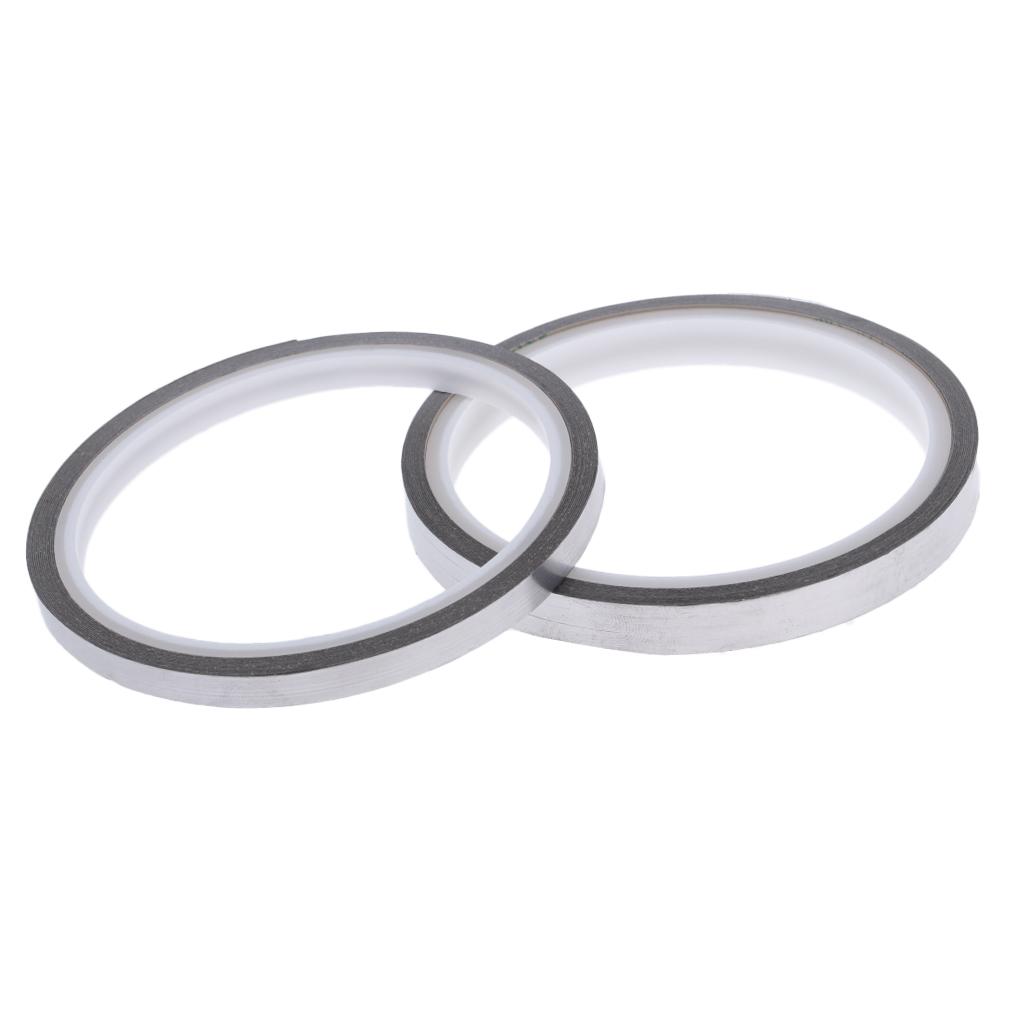 2xAdhesive Golf Lead Tape Tennis Racket Weight Metal Roll Tape Balance 6.35mm