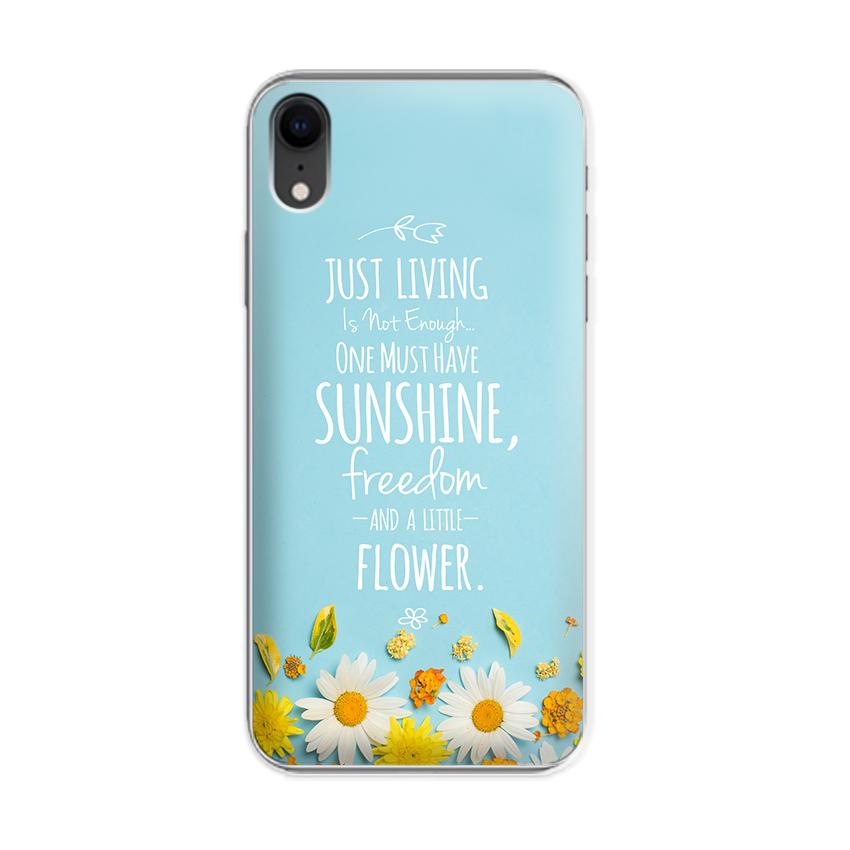 Ốp lưng điện thoại Iphone XR - 01016 7811 Cúc Họa Mi 03 - Silicone dẻo - Hàng Chính Hãng