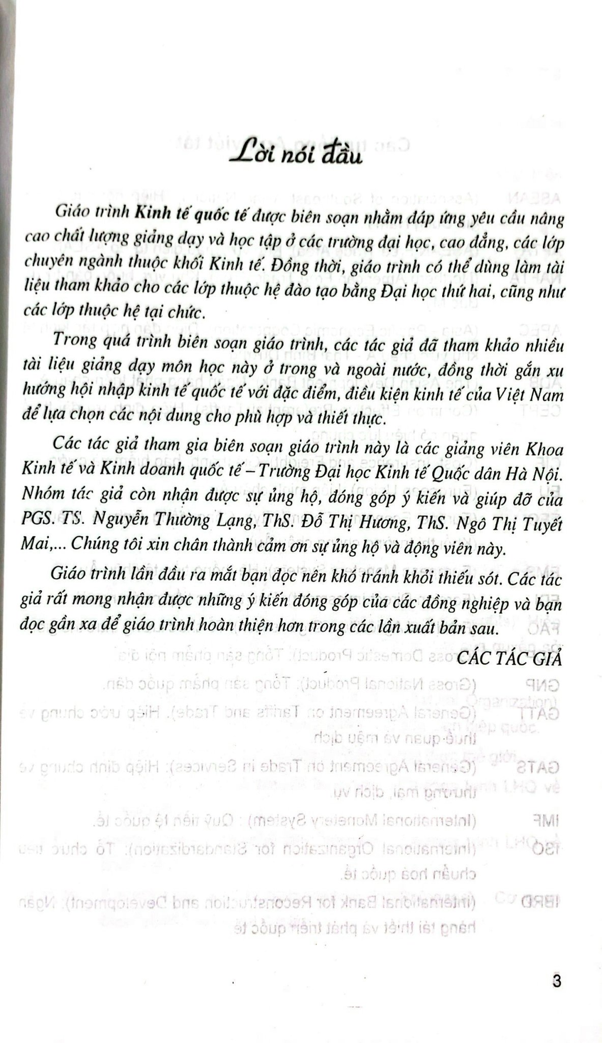 Giáo Trình Kinh Tế Quốc Tế