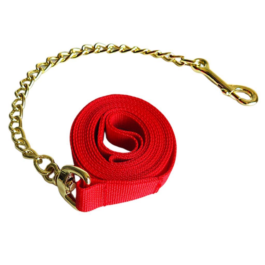 Copper Equestrian Horse Rope Webbing Rein Halter Grip Chain