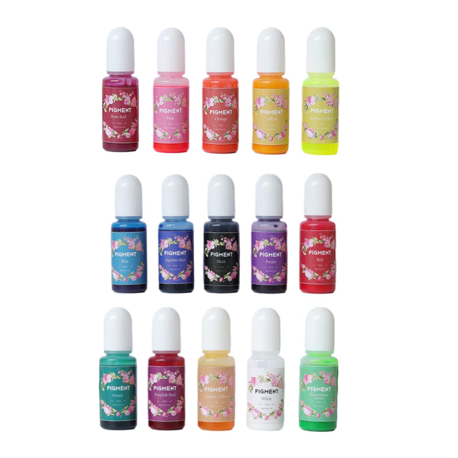 15 Colors Epoxy Resin Pigment Casting Art Crafts 10G Jewelry Making Colorant