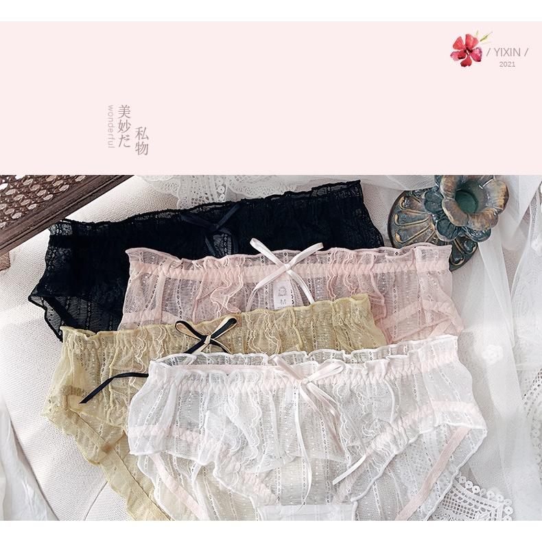 Quần Lót Nữ Ren Nơ Sexy Thời Trang Nhật Ngang Eo . Hàng Loại Đẹp.