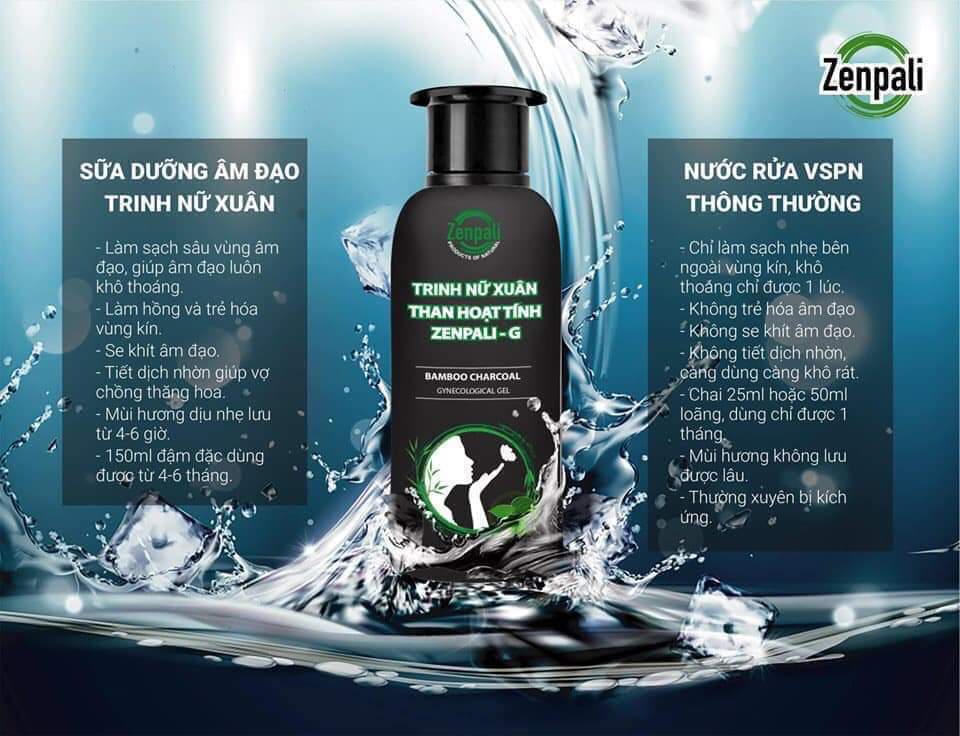 TRINH NỮ XUÂN ZENPALI - DUNG DỊCH VỆ SINH PHỤ NỮ GIÚP SE  KHÍT , KHÁNG VIÊM