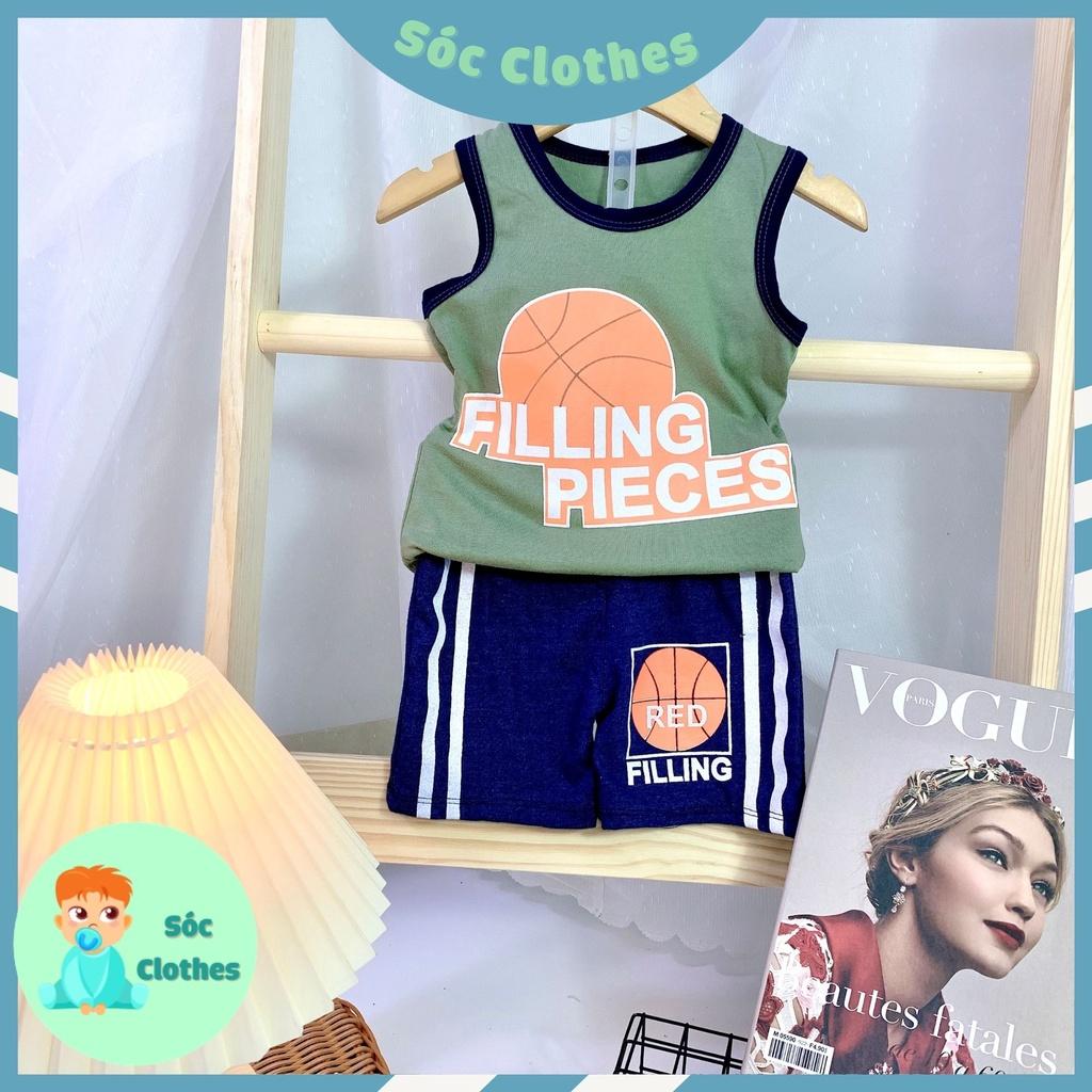 Bộ Ba Lổ Bóng Rổ Cho Bé Trai Size 8 - 18 kg