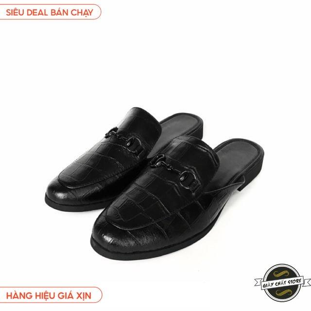 Giày sục da TEFOSS HT01 cá sấu size 38-43 sang trọng 03