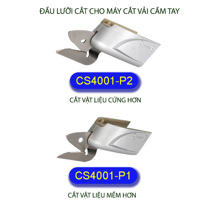 Phụ kiện lưỡi cắt cho máy cắt vải cầm tay, dùng cho vải-bìa carton-tấm nhựa PVC đa năng