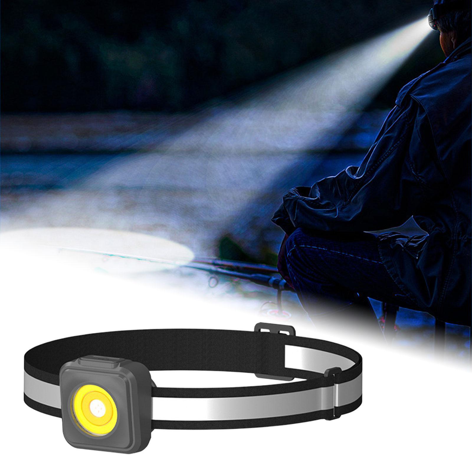 Head Lamp  flashlights Head Torch Lightweight Night Fishing Light Work Lights Headlight Floodlight for Backpacking Traveling Fishing