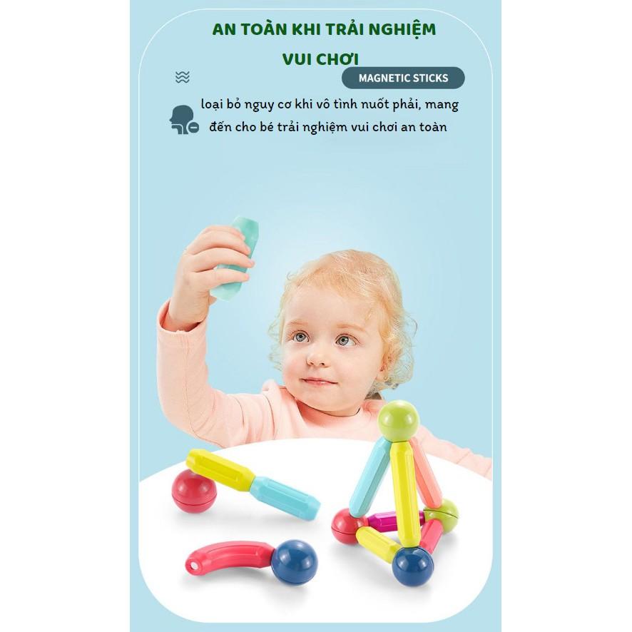 ĐỒ CHƠI GHÉP HÌNH NAM CHÂM CHO BÉ YÊU MAGNETIC STICKS