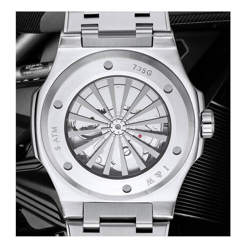 Đồng hồ nam chính hãng IW CARNIVAL IW735G-3 Kính sapphire ,chống xước ,Chống nước 50m ,Bh 24 tháng,Máy cơ (Automatic),dây kim loại thép 316L không gỉ