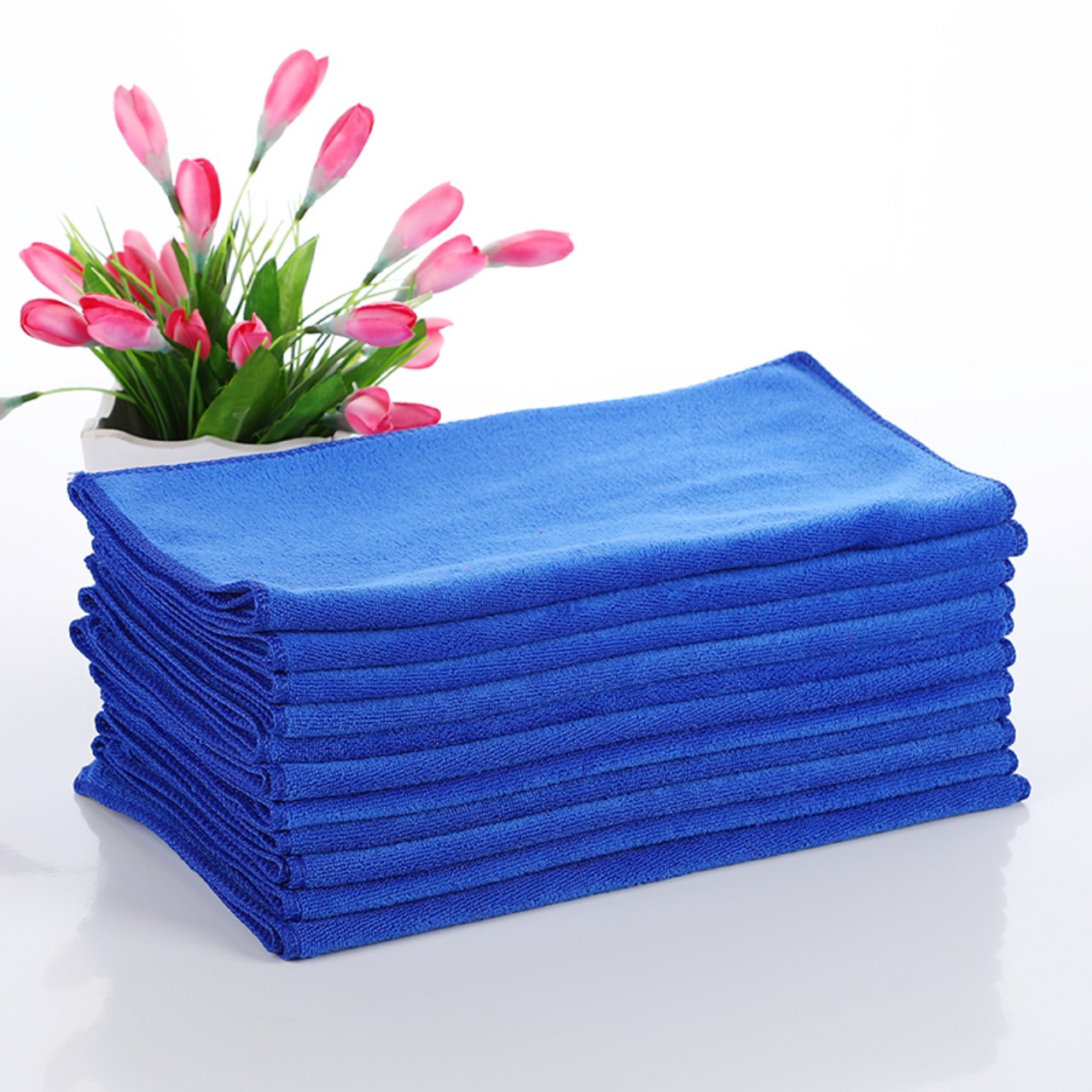 Khăn lau xe Microfiber mềm mịn thấm hút nước tốt Chuyên Dụng lau rửa xe hơi, Ô Tô, xe máy