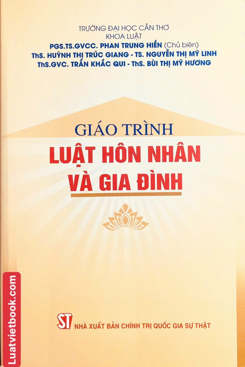 Giáo Trình Luật Hôn Nhân Và Gia Đình