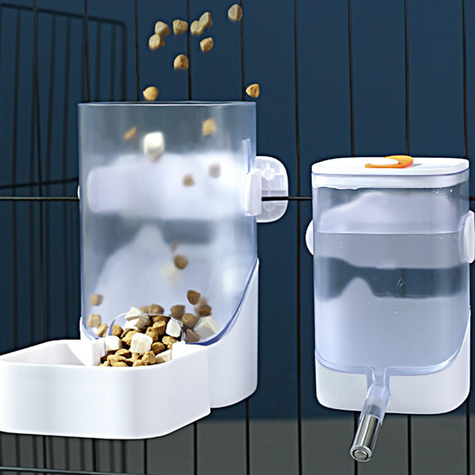 Feeding Dispenser Container Hanging Pet Cage Automatic Feeder for Puppy Kitten Hamster