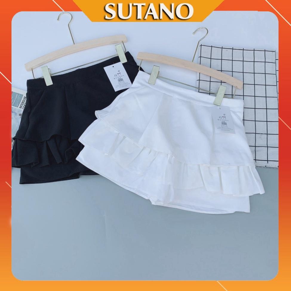 Chân váy ngắn nhiều tầng dập ly bung đẹp SUTANO MÃ CV392