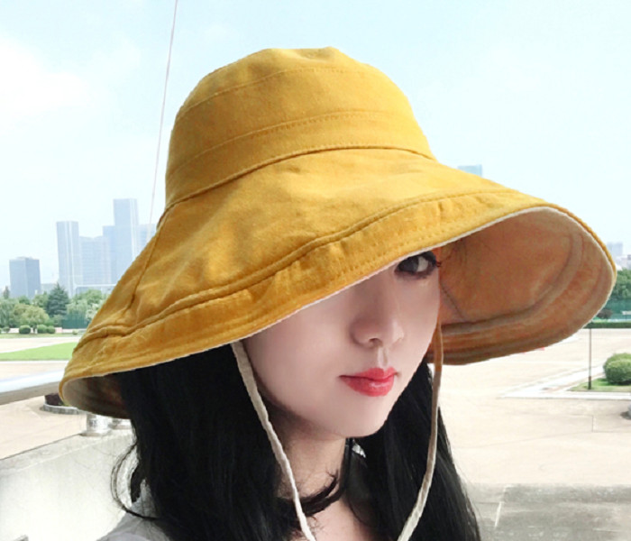 Mũ chống nắng rộng vành chống uv đội 2 mặt cao cấp, nón rộng vành tạo kiểu