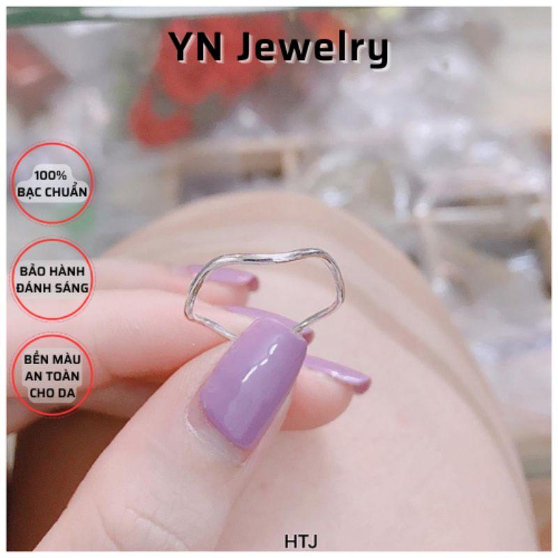 Nhẫn sóng bạc basic YN JEWELRY