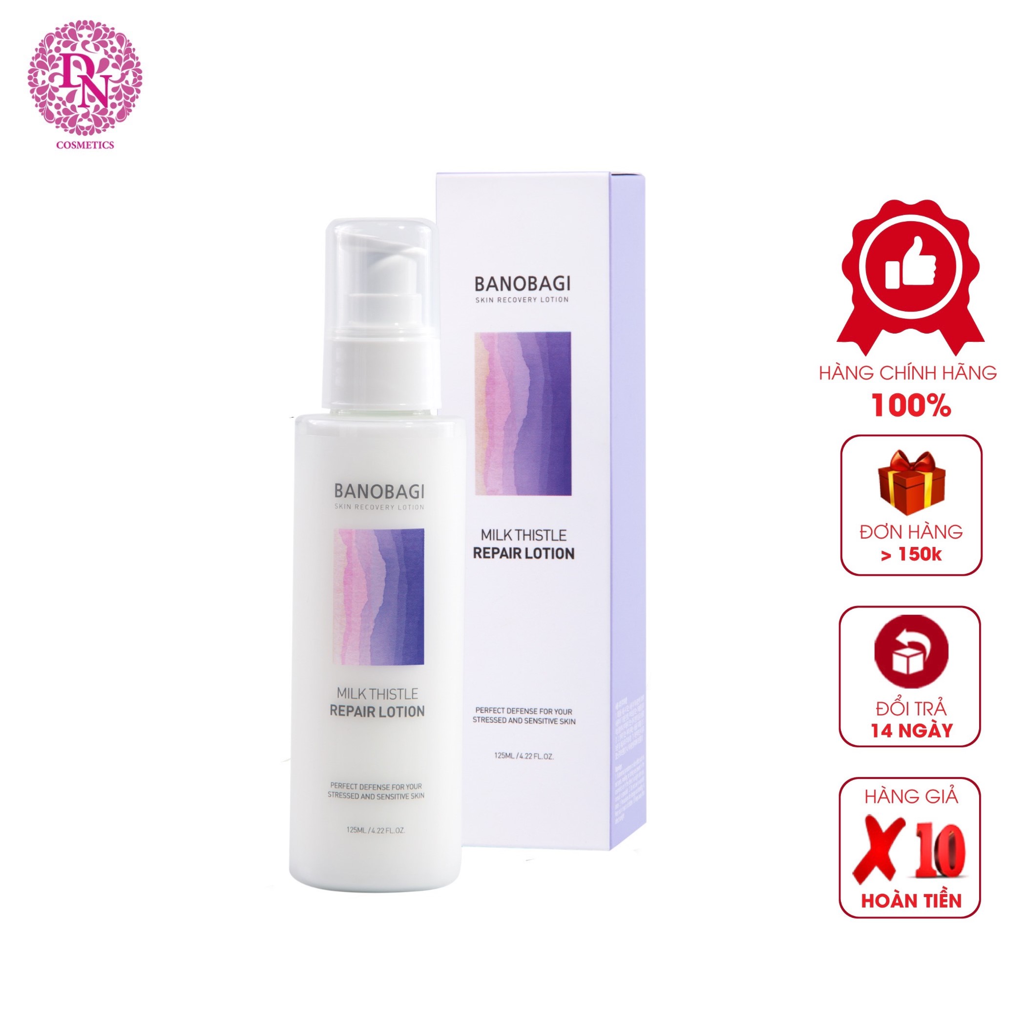 Sữa Dưỡng Cấp Ẩm Làm Sáng Phục Hồi Da Banobagi Milk Thistle Repair Lotion 125ML