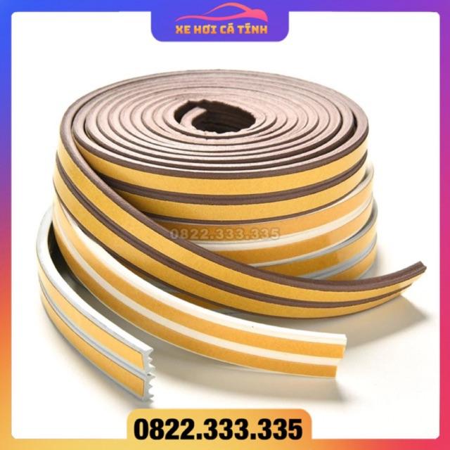 Gioăng cao su chữ E màu nâu chống ồn ,Roong ron dán cửa ngăn Bụi cửa Sổ cửa ra vào