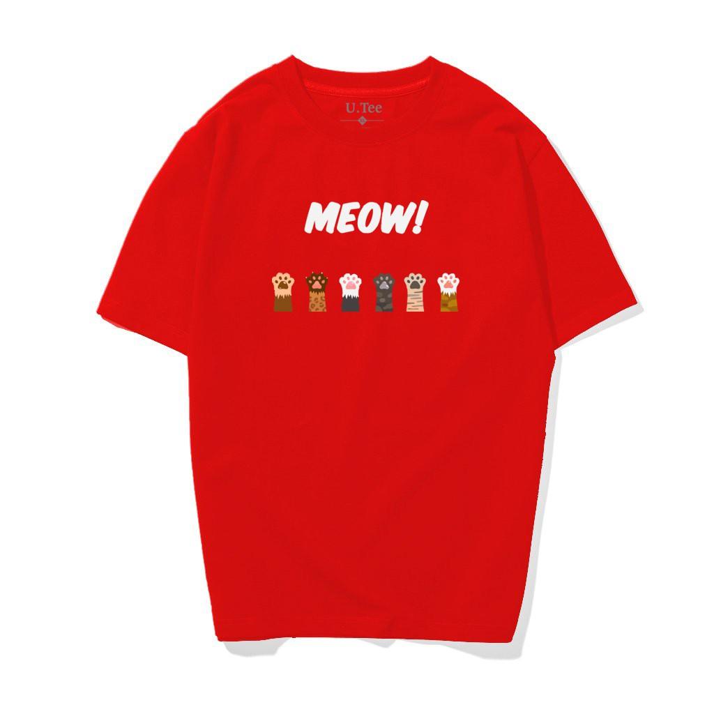Áo Thun MEOW MEOW Chất Cotton 100% Form Rộng Hình In Chuẩn Với Công Nghệ Hiện Đại Nhất Nhật Bản