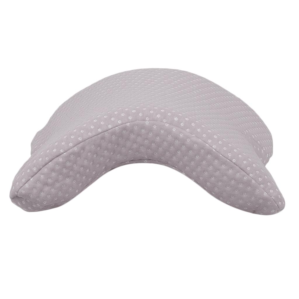 2x Hand Pillow U Shaped Arch Neck Pillow Plain Color for Naps Work Sofa