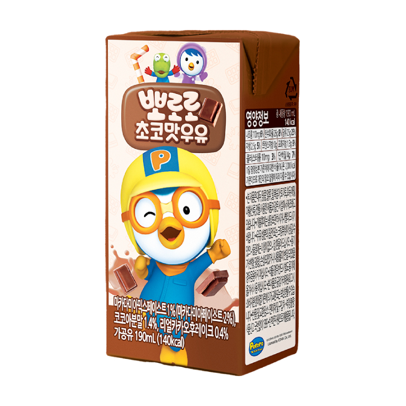 Sữa dinh dưỡng Pororo vị socola 190ml