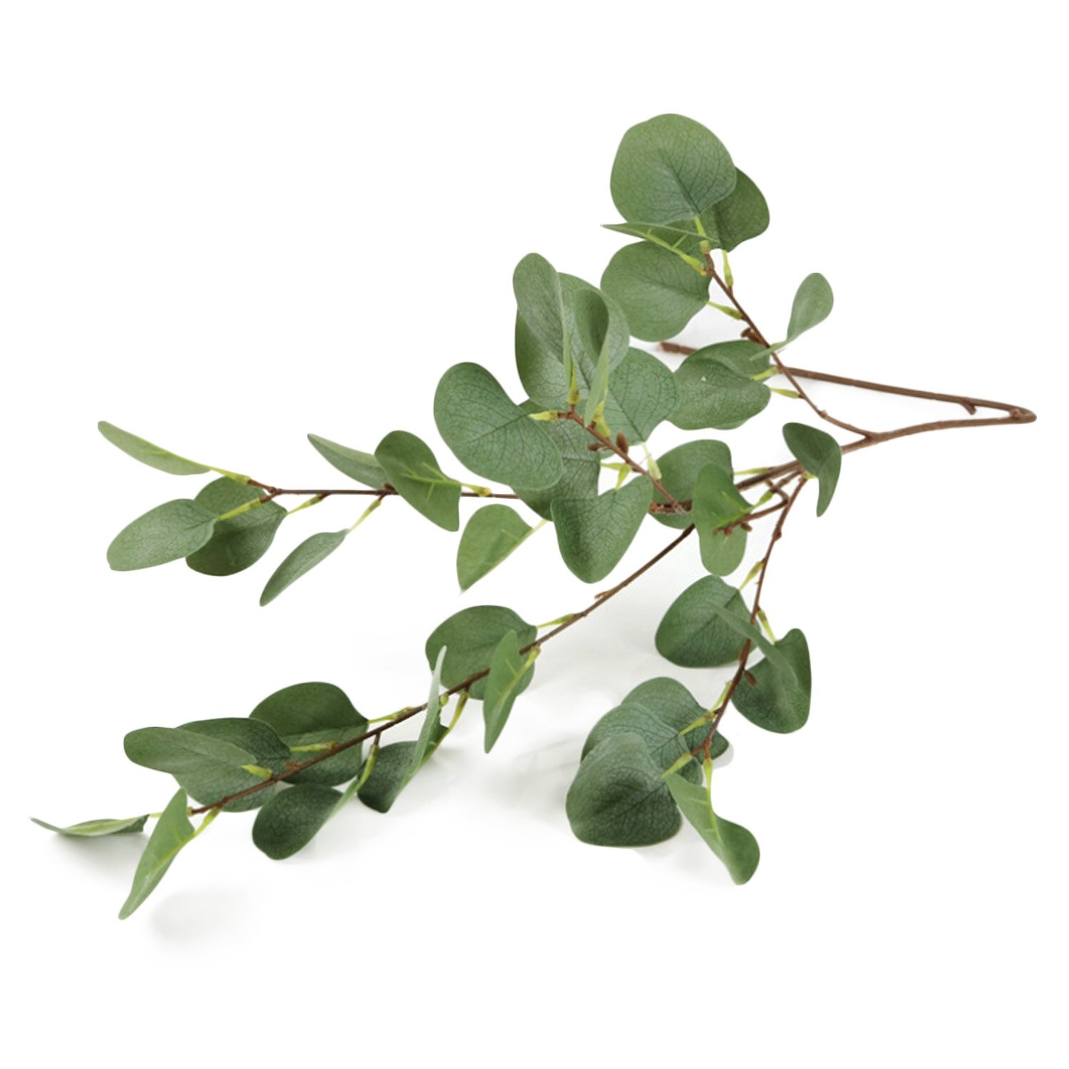 Cành lá táo tai voi 5 nhánh cao 90cm - Cành lá giả