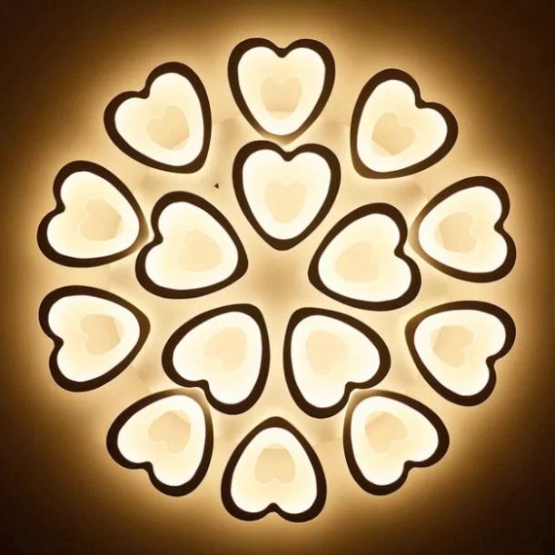 Đèn LED Mâm Ốp Trần MN049 , LED trang trí Phòng Khách, Đèn ốp trần buồng ngủ - 3 chế độ Sáng DT HQ