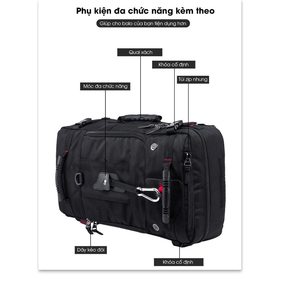 Ba lô Phượt chống nước KAKA Black Edition BigSize 50L