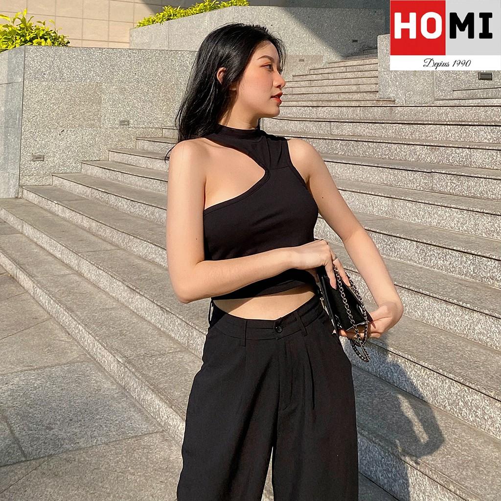 Áo thun Croptop lệch vai phong cách quyến rũ Homi Fashion