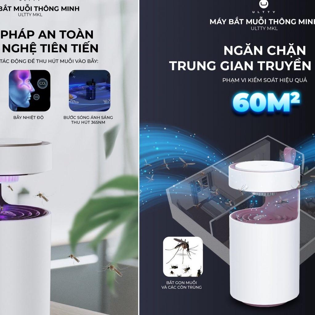 Máy Bắt Muỗi Thông Minh ULTTY MKL, Máy Diệt Muỗi, Côn Trùng, Hiệu Quả Cho Phòng 60m2, Nhập Đức, BH 12 Tháng