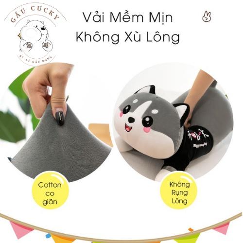 Gấu Bông Mèo Bông Alaska Siêu Mềm Êm Mịn, Thú Bông Mèo️RẺ VÔ ĐỊCH ️ Xám Siêu to khổng lồ chất liệu vải nhung Hàn