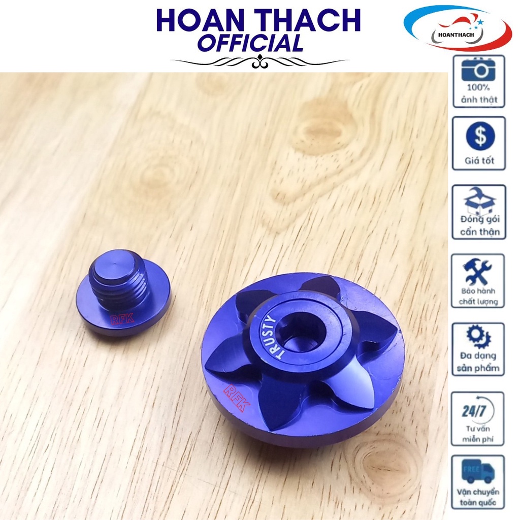 Ốc Mâm Lửa Honda (Màu Xanh) Hàng thường dùng cho nhiều dòng xe HOANTHACH SP001163