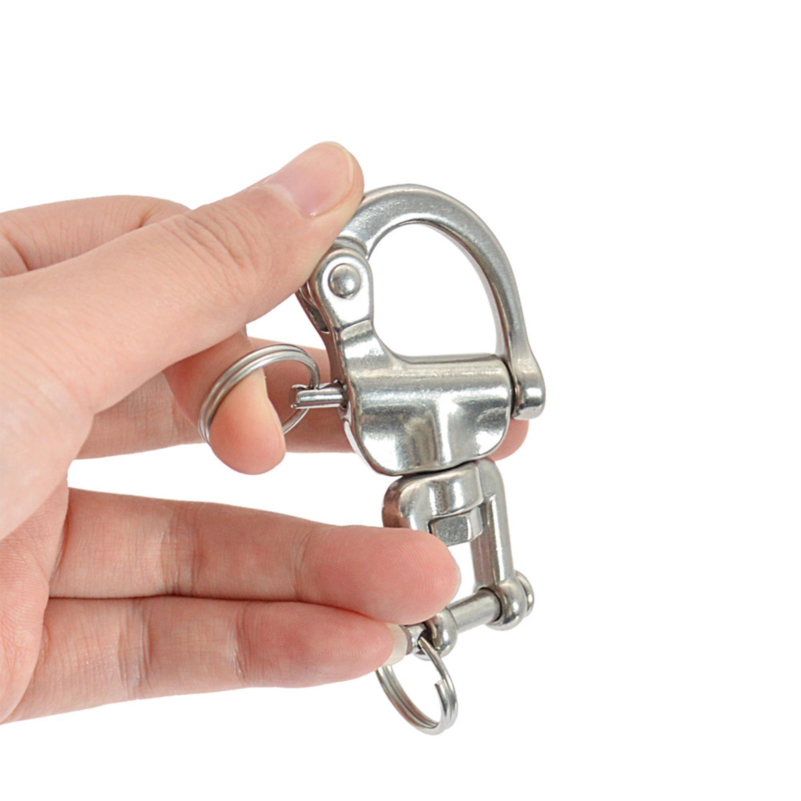 Swivel Eye Snap Shackles Boat Stainless Steel Locking Rigging Spinnaker