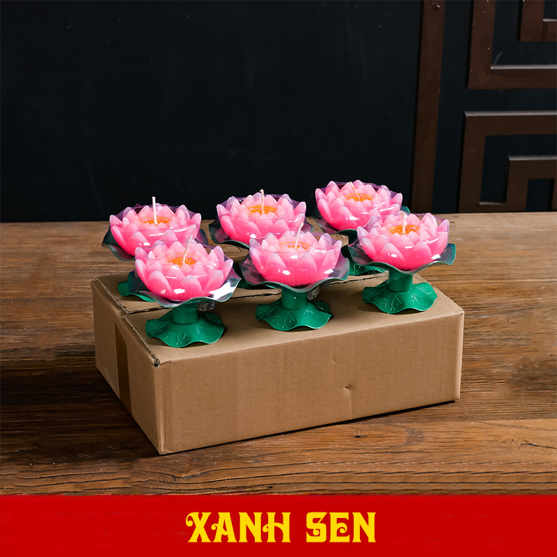 Nến hoa sen, sáp hoa sen an toàn cho sức khỏe - Nhiều kích thước, nhiều màu